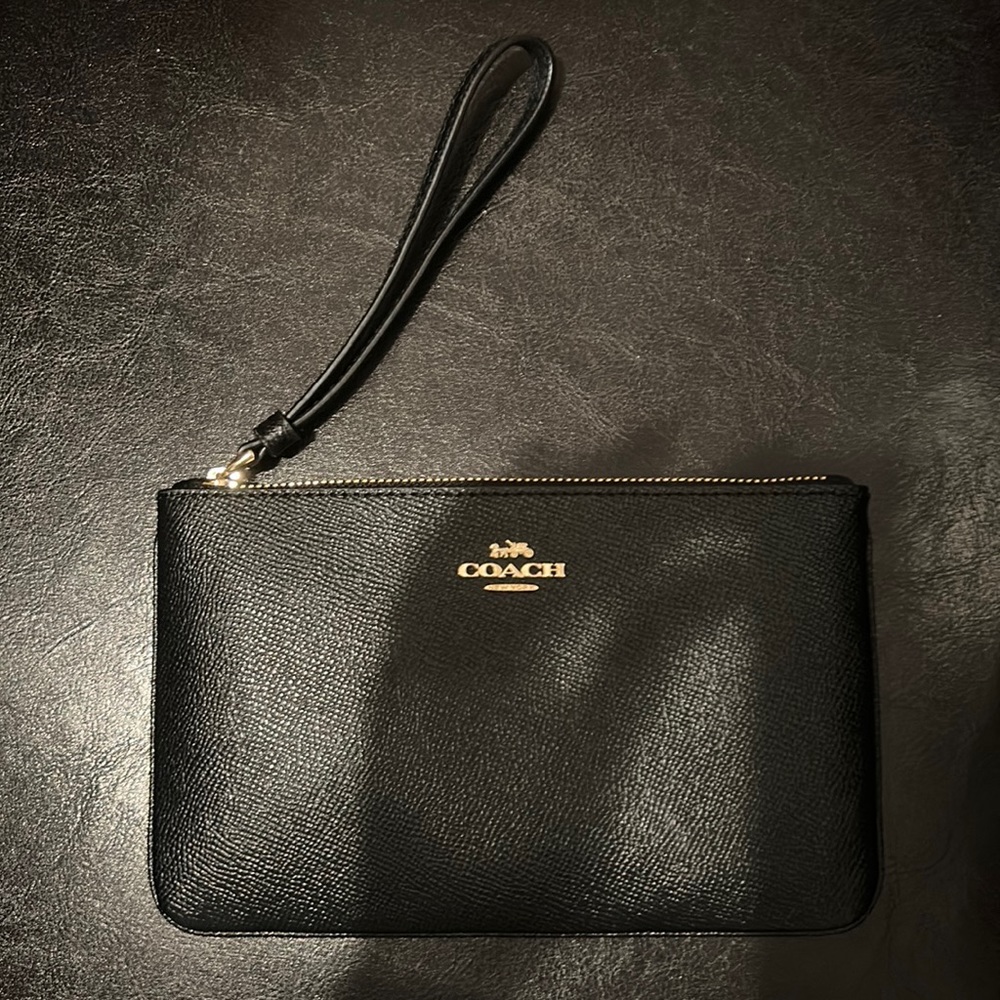 Black Coach Wristlet